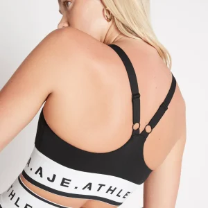 Fashion Aje ATHLETICA Signature Logo Sports Bra 313 Black/White