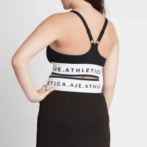 Fashion Aje ATHLETICA Signature Logo Sports Bra 313 Black/White