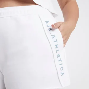 Clearance Aje ATHLETICA Signature Logo Sweat Shorts 603 White/Storm Blue