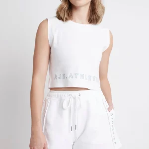 Clearance Aje ATHLETICA Signature Logo Sweat Shorts 603 White/Storm Blue