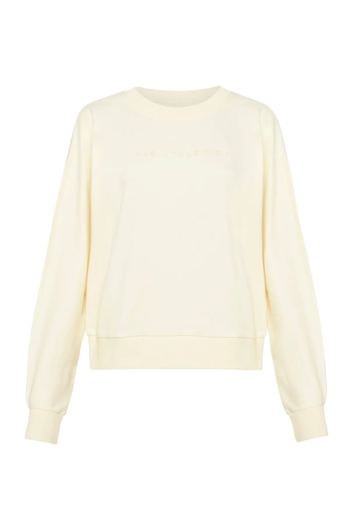 signature_logo_sweatshirt__1.webp Discount Aje ATHLETICA Signature Logo Sweatshirt 122 Light Ivory