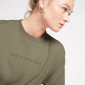Shop Aje ATHLETICA Signature Logo Sweatshirt 122 Forest Green