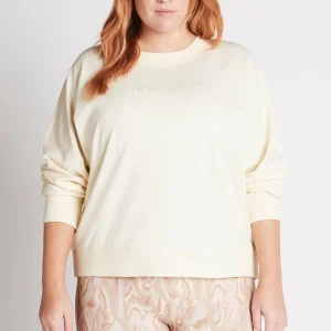 Discount Aje ATHLETICA Signature Logo Sweatshirt 122 Light Ivory