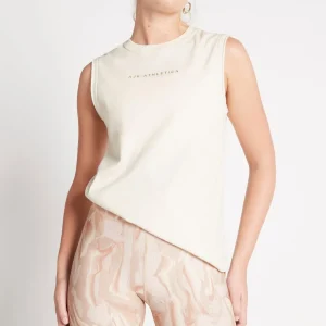 Best Sale Aje ATHLETICA Signature Logo Tank 101 Light Ivory/Gold