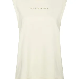 Best Sale Aje ATHLETICA Signature Logo Tank 101 Light Ivory/Gold