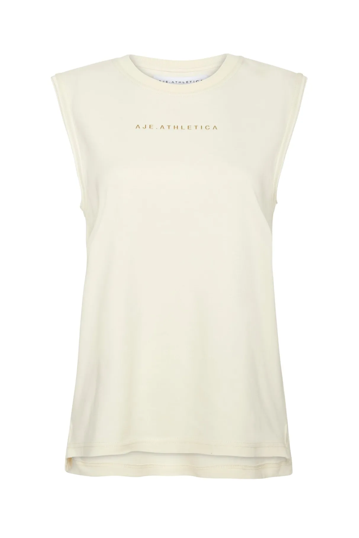 signature_logo_tank__1-2.webp Best Sale Aje ATHLETICA Signature Logo Tank 101 Light Ivory/Gold