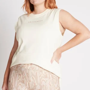 Best Sale Aje ATHLETICA Signature Logo Tank 101 Light Ivory/Gold