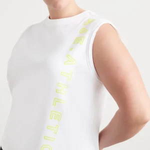 Fashion Aje ATHLETICA Signature Logo Tank 101 White/Citrus Yellow