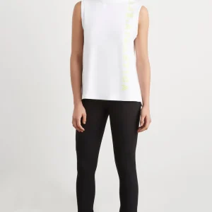 Fashion Aje ATHLETICA Signature Logo Tank 101 White/Citrus Yellow