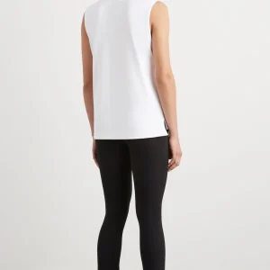 Fashion Aje ATHLETICA Signature Logo Tank 101 White/Citrus Yellow