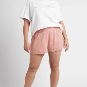 Discount Aje ATHLETICA Signature Logo T-Shirt 102 White/Sunset Pink
