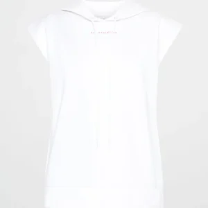 Online Aje ATHLETICA Sleeveless Logo Hoodie 402 White/Pink