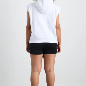 Online Aje ATHLETICA Sleeveless Logo Hoodie 402 White/Pink