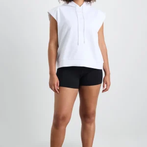 Online Aje ATHLETICA Sleeveless Logo Hoodie 402 White/Pink