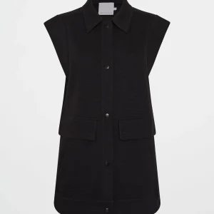 Online Aje ATHLETICA Sleeveless Waffle Jacket 785 Black