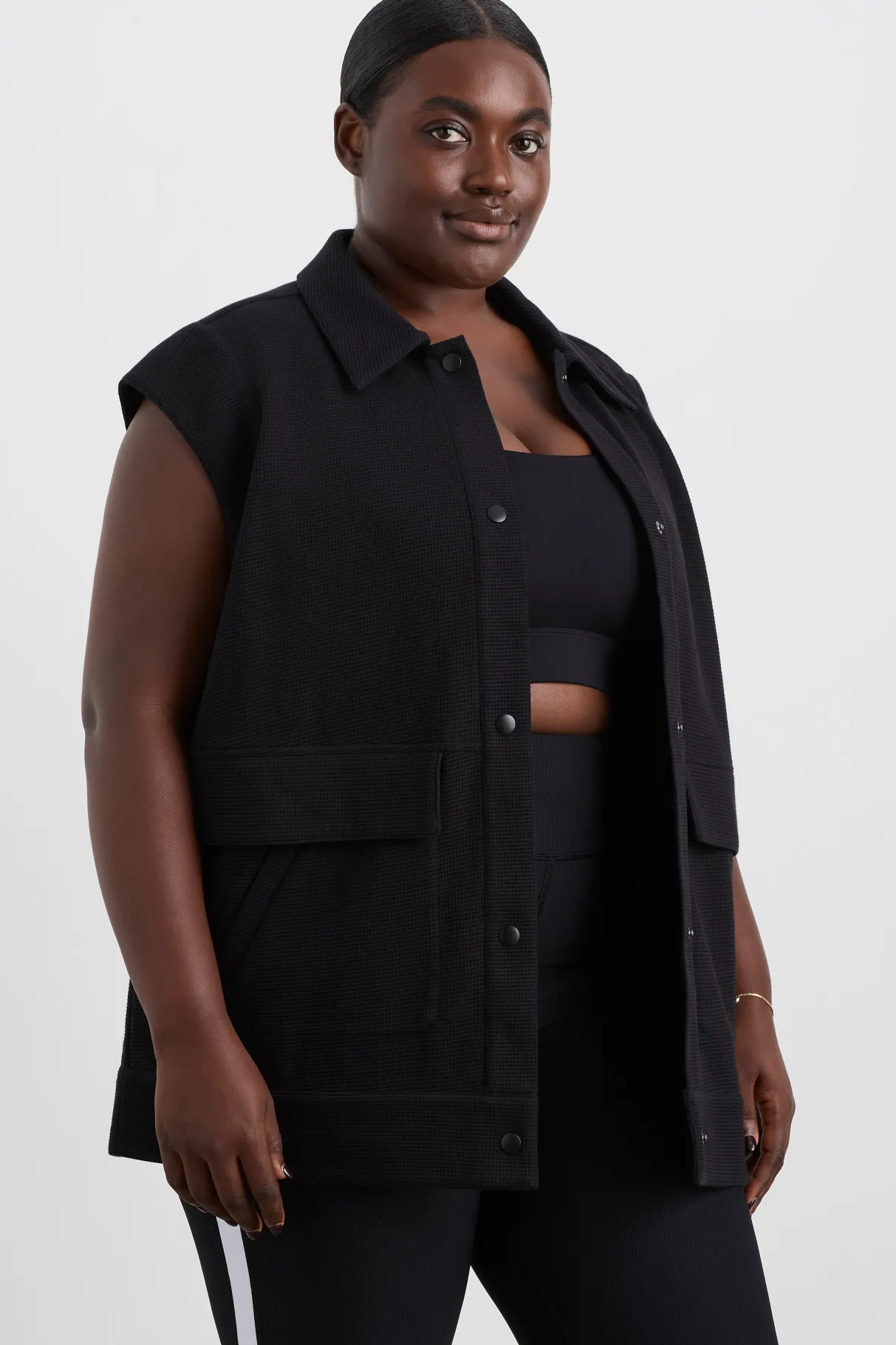 sleeveless_waffle_jacket__12.webp Online Aje ATHLETICA Sleeveless Waffle Jacket 785 Black