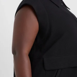 Online Aje ATHLETICA Sleeveless Waffle Jacket 785 Black
