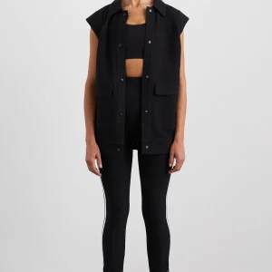 Online Aje ATHLETICA Sleeveless Waffle Jacket 785 Black