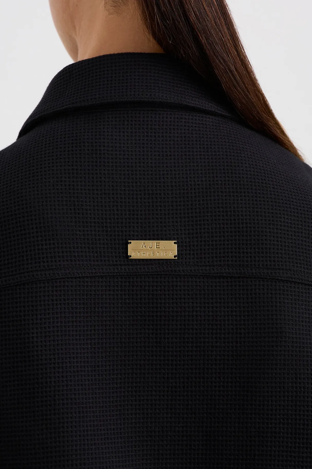 sleeveless_waffle_jacket__5.webp Online Aje ATHLETICA Sleeveless Waffle Jacket 785 Black