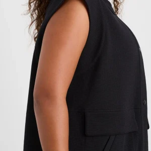 Online Aje ATHLETICA Sleeveless Waffle Jacket 785 Black