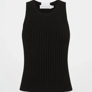 Clearance Aje ATHLETICA Slim Knitted Tank 107 Black