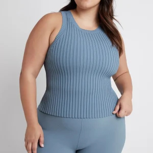 Sale Aje ATHLETICA Slim Knitted Tank 107 Storm Blue
