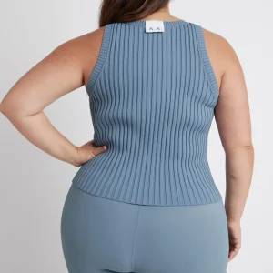 Sale Aje ATHLETICA Slim Knitted Tank 107 Storm Blue