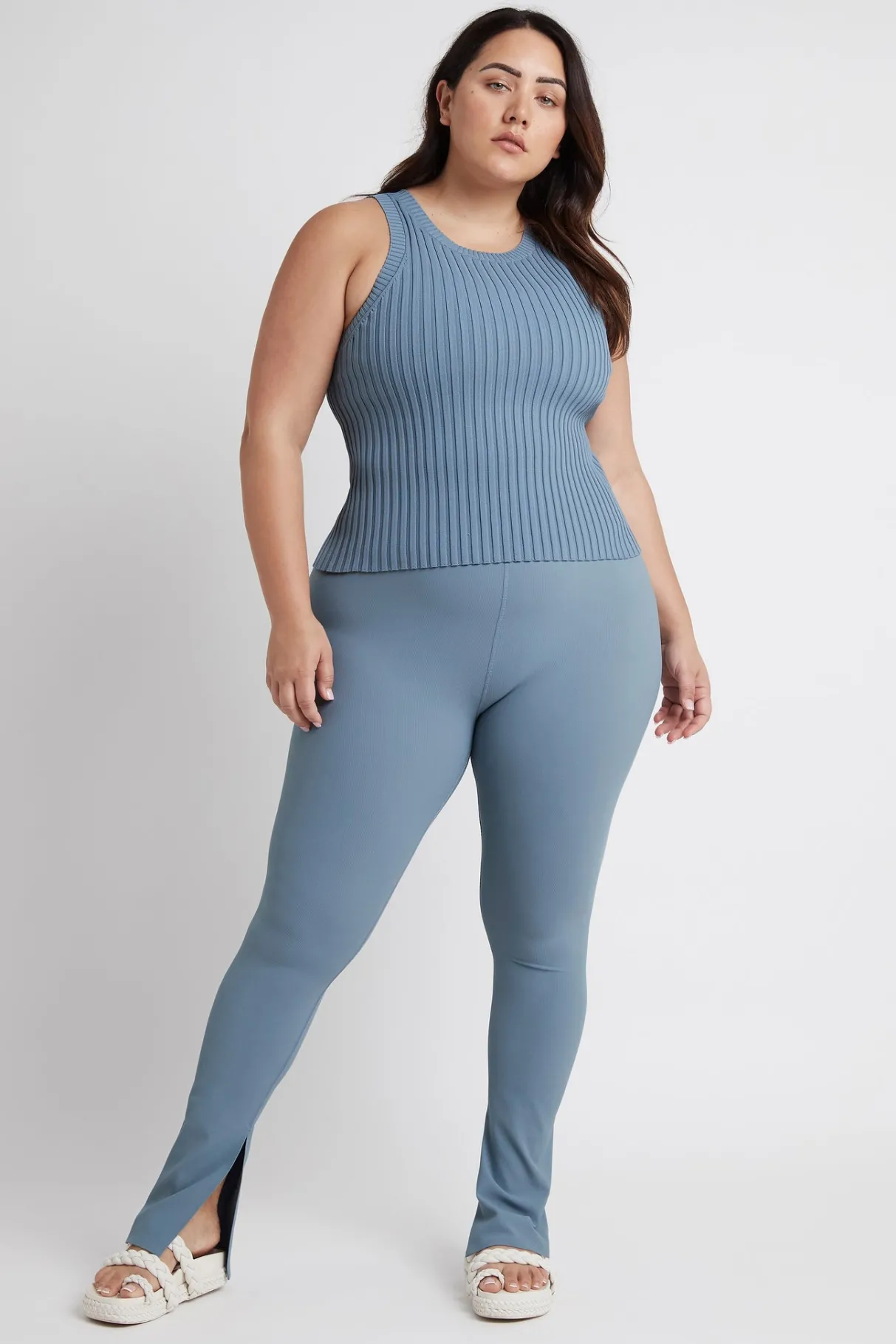 slim_knitted_tank__15.webp Sale Aje ATHLETICA Slim Knitted Tank 107 Storm Blue