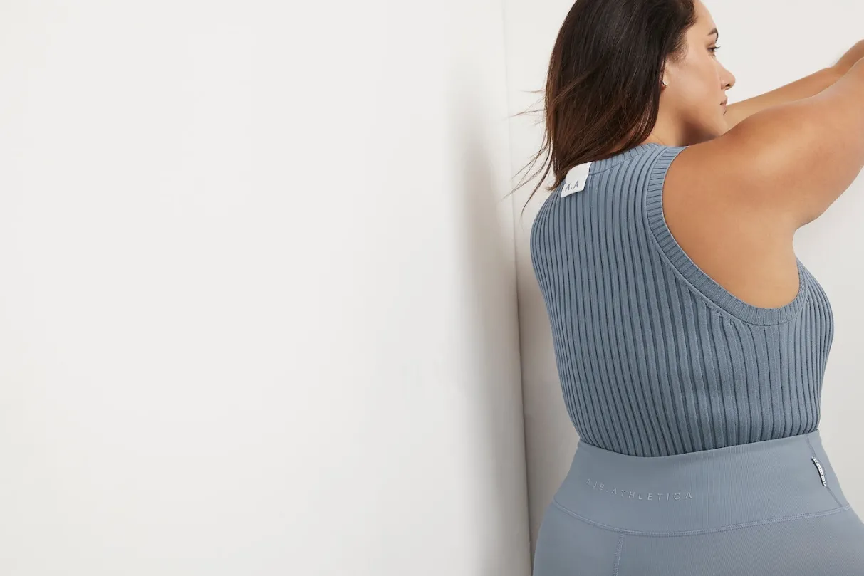 slim_knitted_tank__16.webp Sale Aje ATHLETICA Slim Knitted Tank 107 Storm Blue