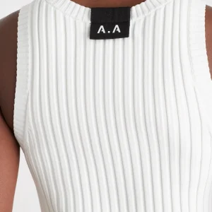 Sale Aje ATHLETICA Slim Knitted Tank 107 White