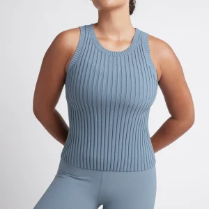 Sale Aje ATHLETICA Slim Knitted Tank 107 Storm Blue