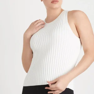 Sale Aje ATHLETICA Slim Knitted Tank 107 White