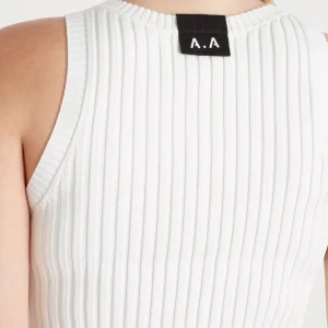 Sale Aje ATHLETICA Slim Knitted Tank 107 White