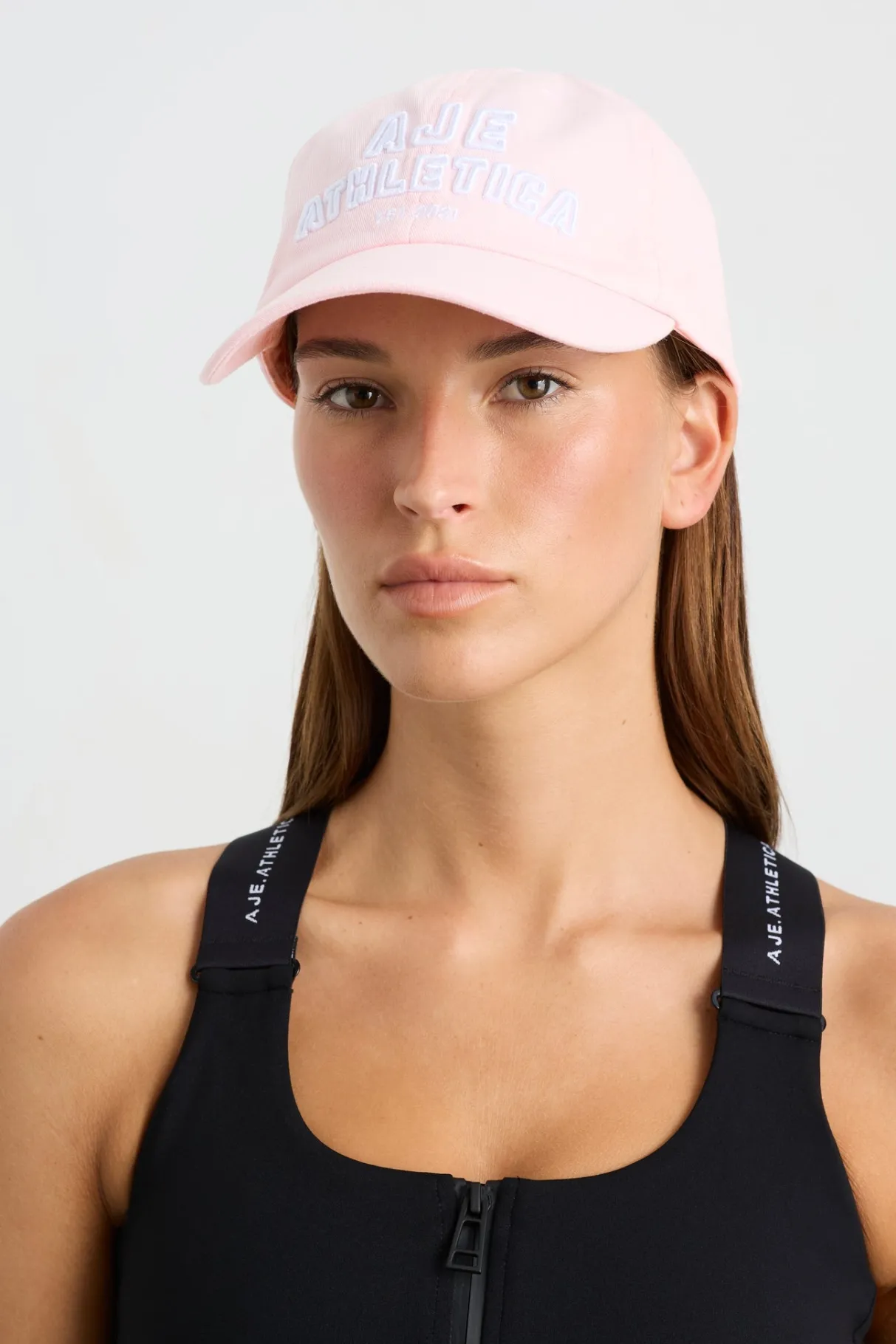 soft_stacked_sports_cap__0.webp Clearance Aje ATHLETICA Soft Stacked Sports Cap 901 Icy Pink/White
