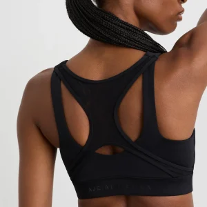 Flash Sale Aje ATHLETICA Spiderback Logo Mesh Bra 369 Black