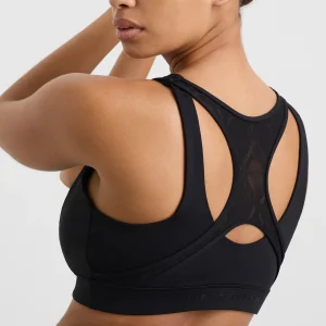 Flash Sale Aje ATHLETICA Spiderback Logo Mesh Bra 369 Black