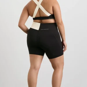 Discount Aje ATHLETICA Spliced Bike Short 633 Black Limestone Beige
