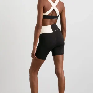 Discount Aje ATHLETICA Spliced Bike Short 633 Black Limestone Beige