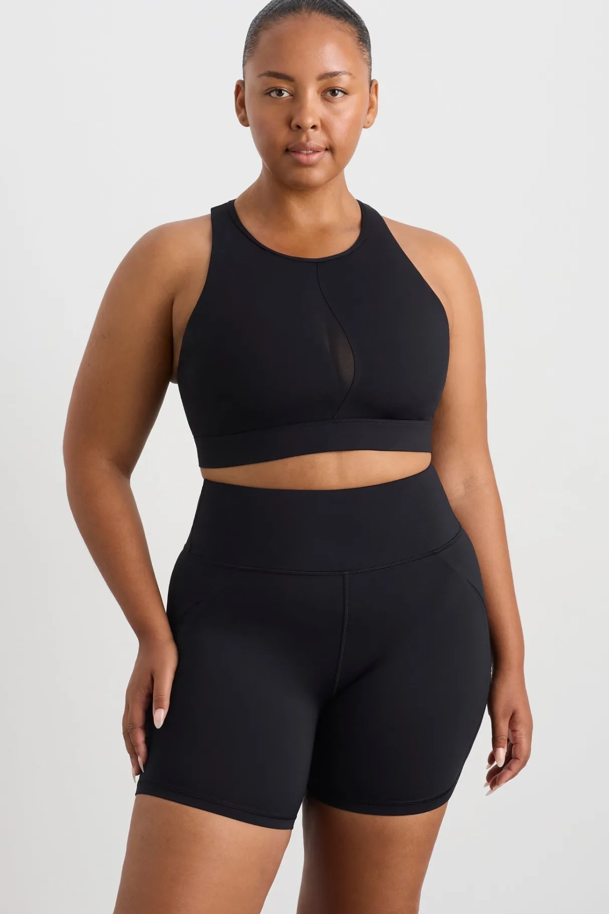 spliced_mesh_sports_bra__11.webp Discount Aje ATHLETICA Spliced Mesh Sports Bra 370 Black