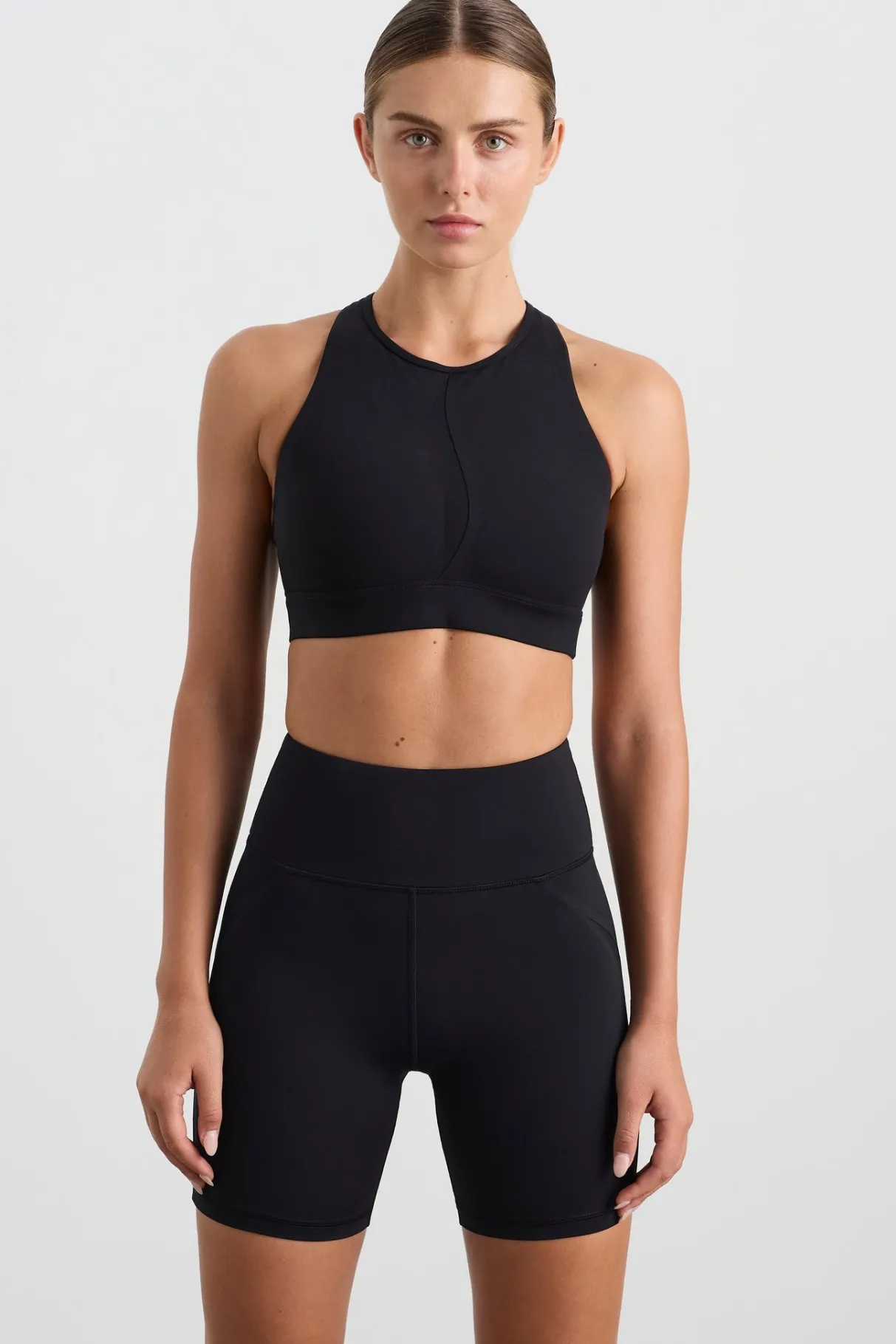 spliced_mesh_sports_bra__3.webp Discount Aje ATHLETICA Spliced Mesh Sports Bra 370 Black