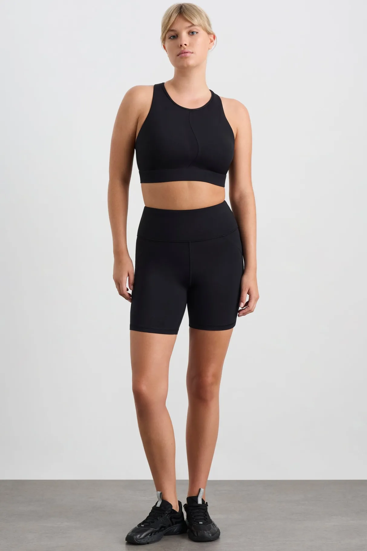 spliced_mesh_sports_bra__7.webp Discount Aje ATHLETICA Spliced Mesh Sports Bra 370 Black