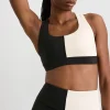 Outlet Aje ATHLETICA Spliced Sports Bra 305 Black Limestone Beige