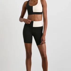 Outlet Aje ATHLETICA Spliced Sports Bra 305 Black Limestone Beige