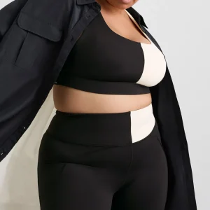 Hot Aje ATHLETICA Spliced Spray Shirt 427 Black Limestone Beige