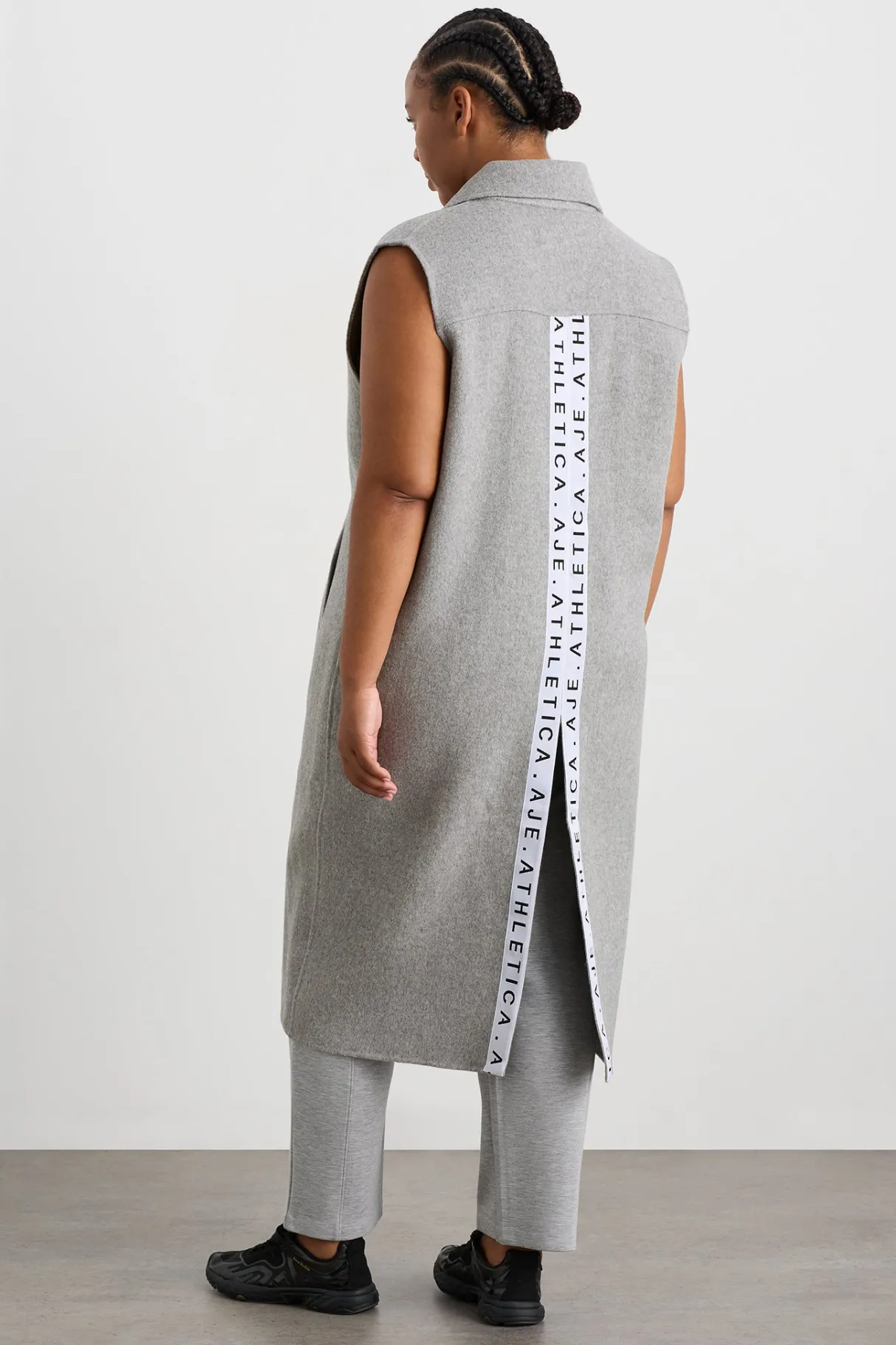 split_back_sleeveless_coat__14.webp Clearance Aje ATHLETICA Split Back Sleeveless Coat 760 Grey Marle