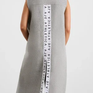 Clearance Aje ATHLETICA Split Back Sleeveless Coat 760 Grey Marle
