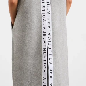 Clearance Aje ATHLETICA Split Back Sleeveless Coat 760 Grey Marle