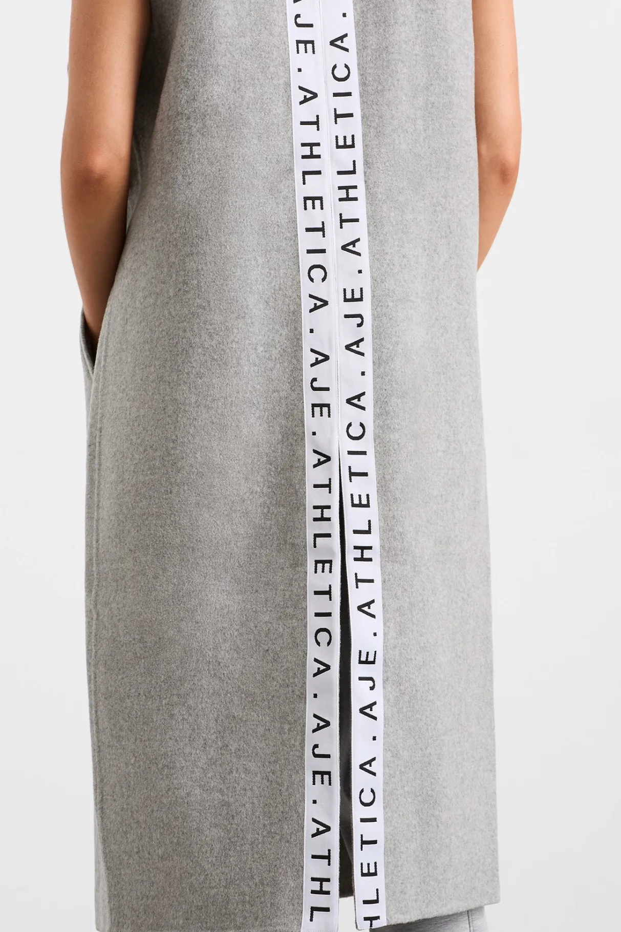 split_back_sleeveless_coat__4.webp Clearance Aje ATHLETICA Split Back Sleeveless Coat 760 Grey Marle