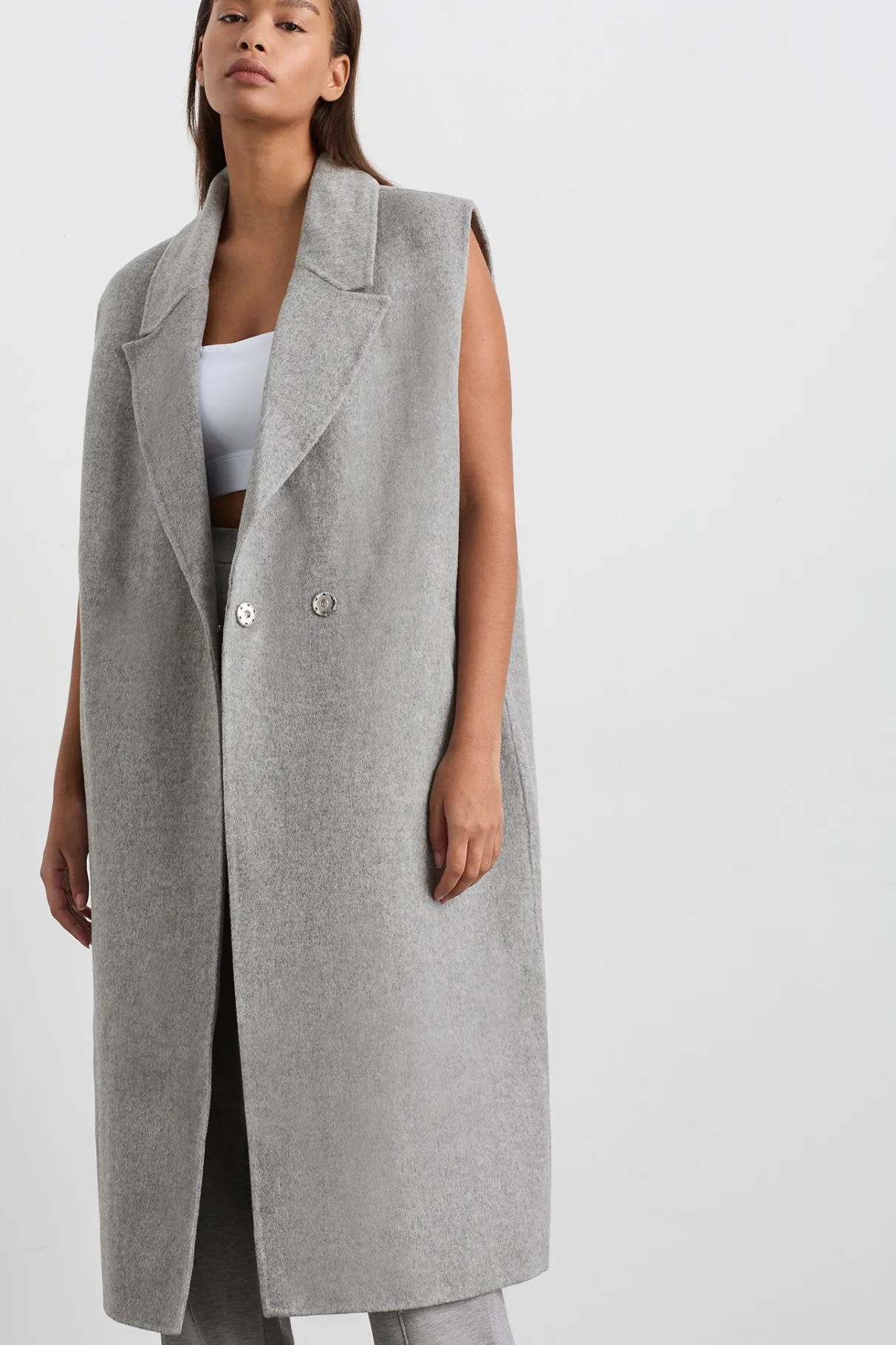 split_back_sleeveless_coat__9.webp Clearance Aje ATHLETICA Split Back Sleeveless Coat 760 Grey Marle