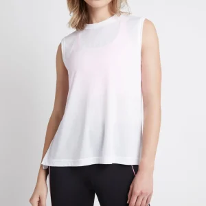 Shop Aje ATHLETICA Split Back Tank 111 White/White